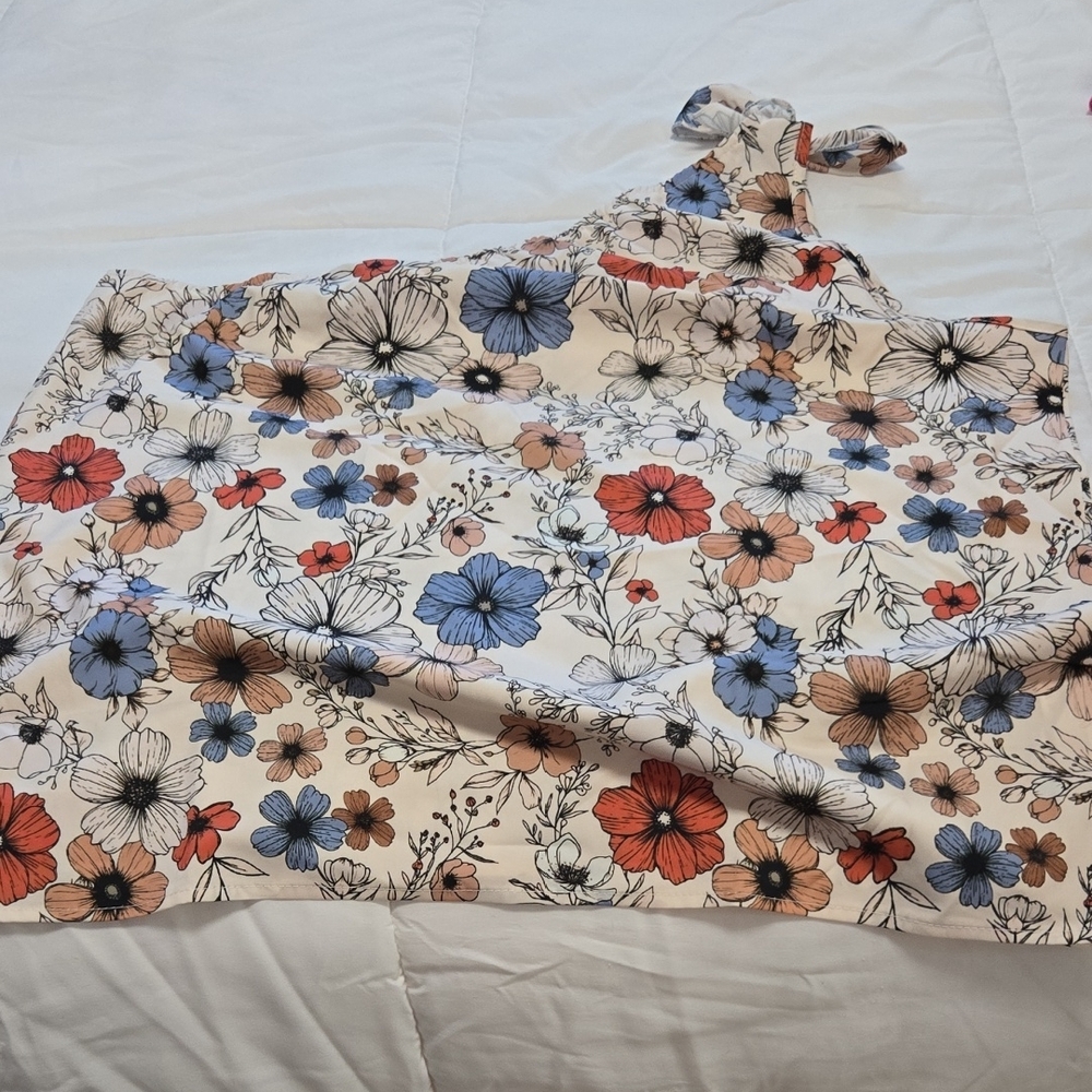 Floral One-Shoulder Top